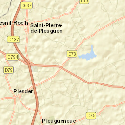 Saint-Pierre-de-Plesguen Street Map