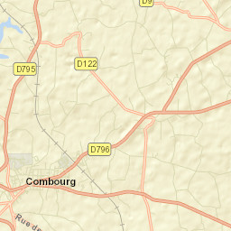 Combourg Street Map