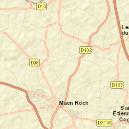 Saint-Étienne-en-Coglès Street Map
