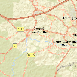 Saint-Germain-du-Corbéis Street Map