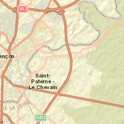 Saint-Paterne Street Map