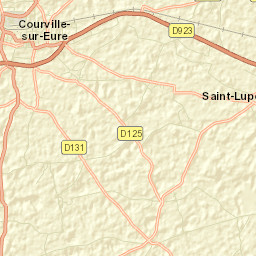 Courville-sur-Eure Street Map