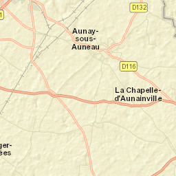 Aunay-sous-Auneau Street Map