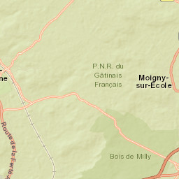 Moigny-sur-École Street Map