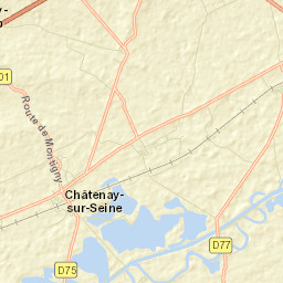 Châtenay-sur-Seine Street Map