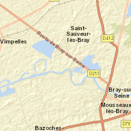 Bray-sur-Seine Street Map