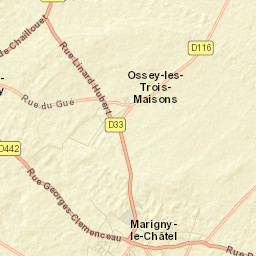 Marigny-le-Châtel Street Map