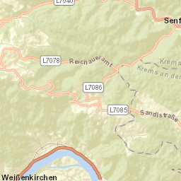 Senftenberg Street Map