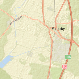 Malacky Street Map