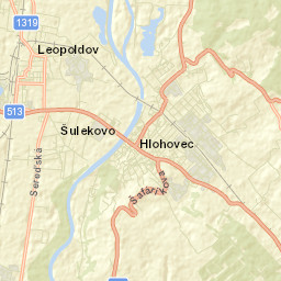 Hlohovec Street Map