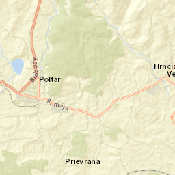 Poltár Street Map