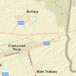 Čierna nad Tisou Street Map