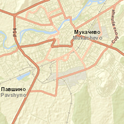 Mukacheve Street Map