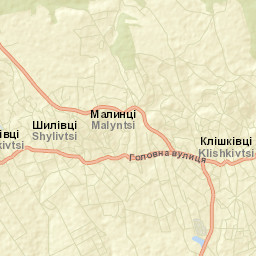 Klishkivtsi Street Map