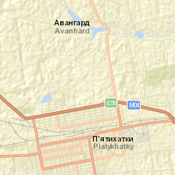 Piatykhatky Street Map