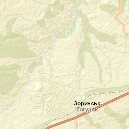 Zoryns’k Street Map