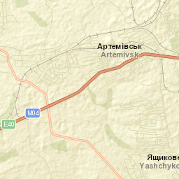 Artemivs’k Street Map
