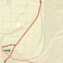 Omak Street Map