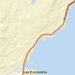 Les Escoumins Street Map