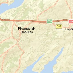 Plougastel-Daoulas Street Map