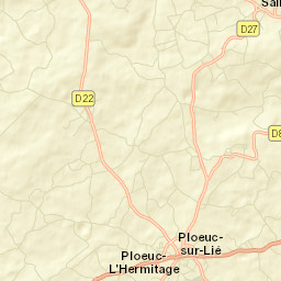 Plœuc-sur-Lié Street Map