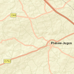 Plénée-Jugon Street Map