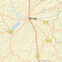 Évran Street Map