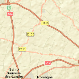 Saint-Sauveur-des-Landes Street Map