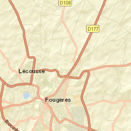 Lécousse Street Map