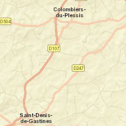 Saint-Denis-de-Gastines Street Map