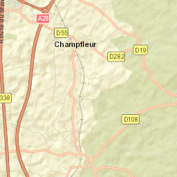 Champfleur Street Map