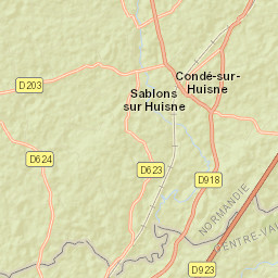 Condé-sur-Huisne Street Map