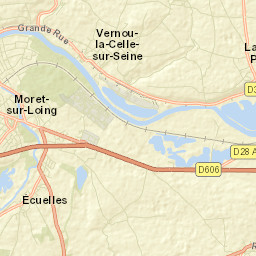 Vernou-la-Celle-sur-Seine Street Map