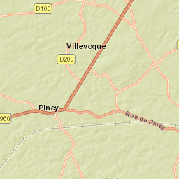Piney Street Map
