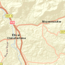 Moyenmoutier Street Map