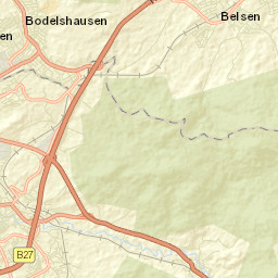 Bodelshausen Street Map