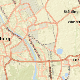 Augsburg Street Map