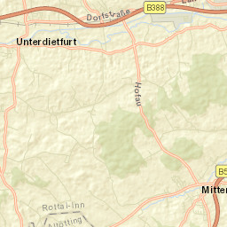 Unterdietfurt Street Map