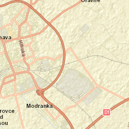Okres Trnava Street Map