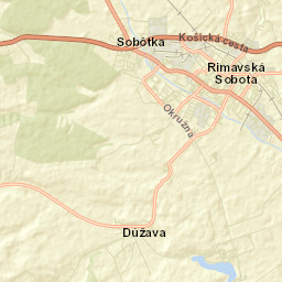 Rimavská Sobota Street Map