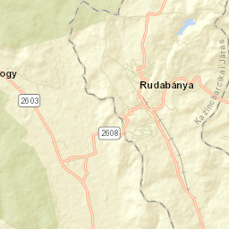 Rudabánya Street Map