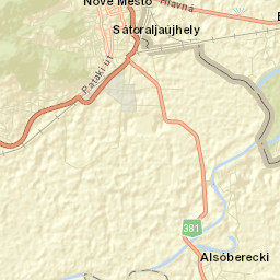 Sátoraljaújhely Street Map