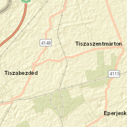 Tiszabezdéd Street Map