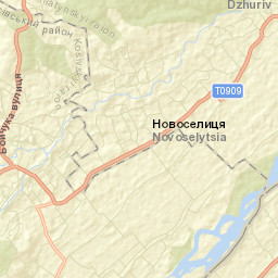 Rozhniv Street Map