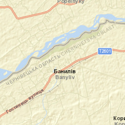 Banyliv Street Map