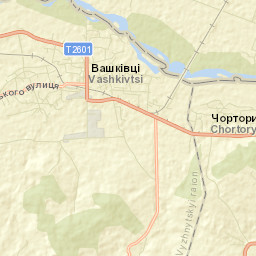 Vashkivtsi Street Map
