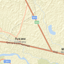 Luzhany Street Map