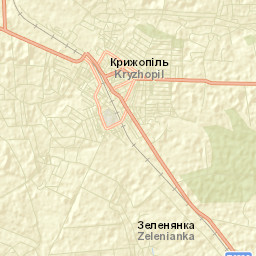 Kryzhopil’ Street Map