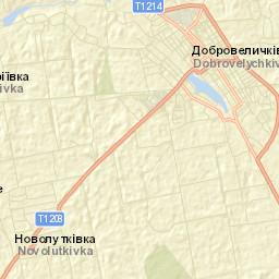 Dobrovelychkivs’kyy Rayon Street Map