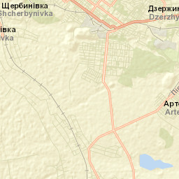 Toretsk Street Map